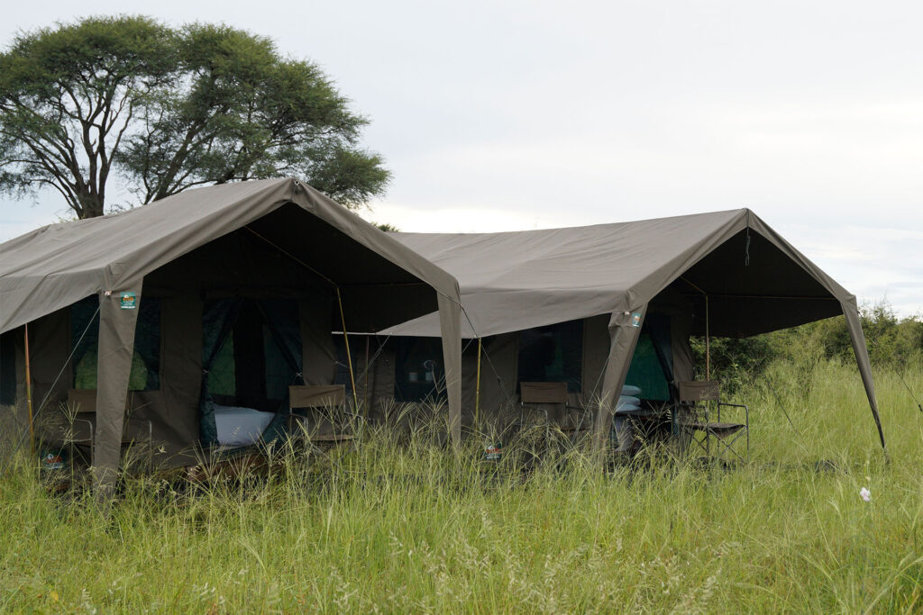 Luxury camping using a Meru tent